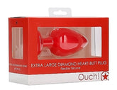 Ouch! Diamond Heart Butt Plug Extra Large
